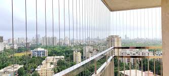 Balcony Invisible Grill installed in a Bengaluru home